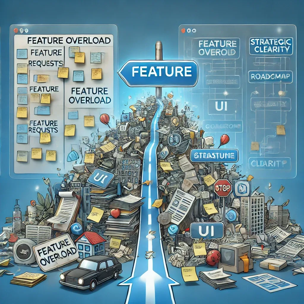 Bild symbolisiert feature-overload