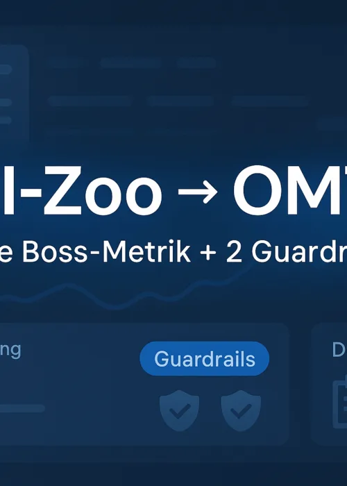 OMTM im B2B-SaaS: eine Boss-Metrik mit Guardrails – Product-Market-Fit messen