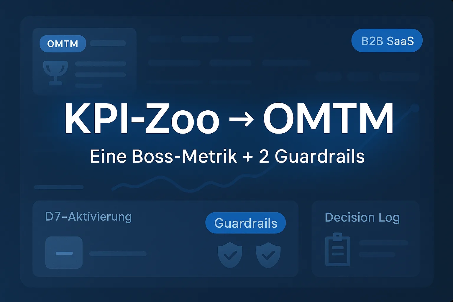 OMTM im B2B-SaaS: eine Boss-Metrik mit Guardrails – Product-Market-Fit messen