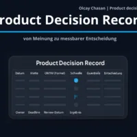 Produktentscheidungen dokumentieren im Product Decision Record